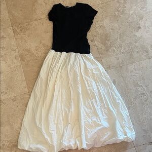 Black and White Women's Dress